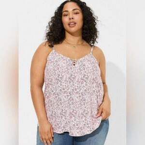 Torrid Sophie Lattice Cami, Color: Monochromatic Boho Dew, Size: 3